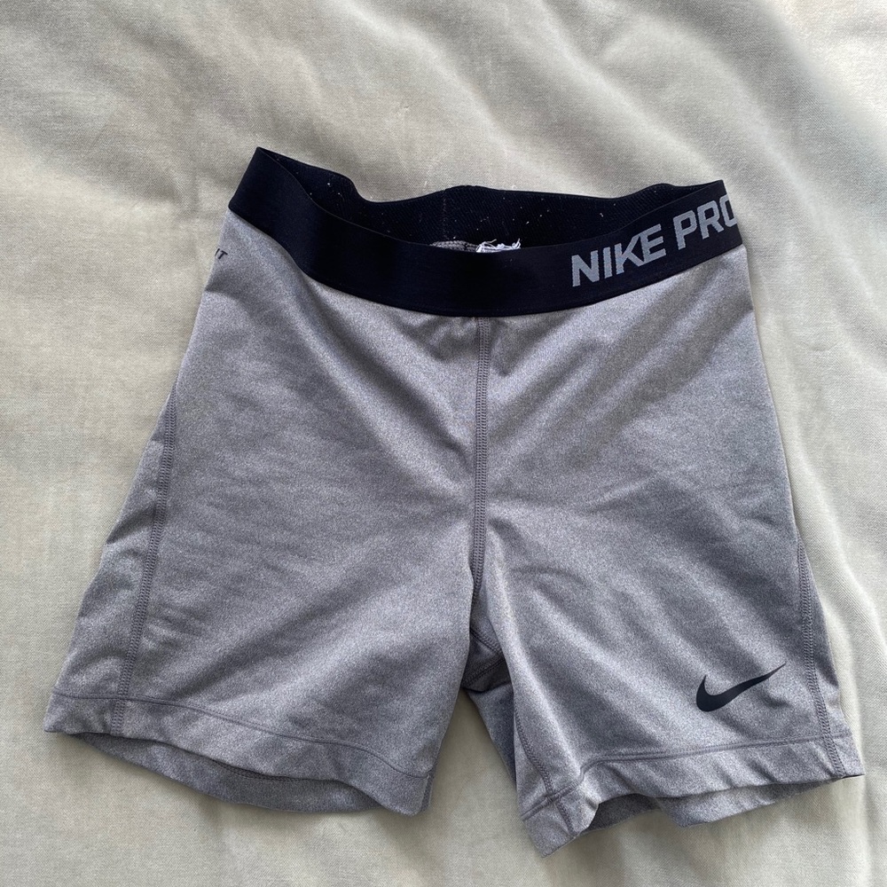 Nike Pro grey compression shorts
